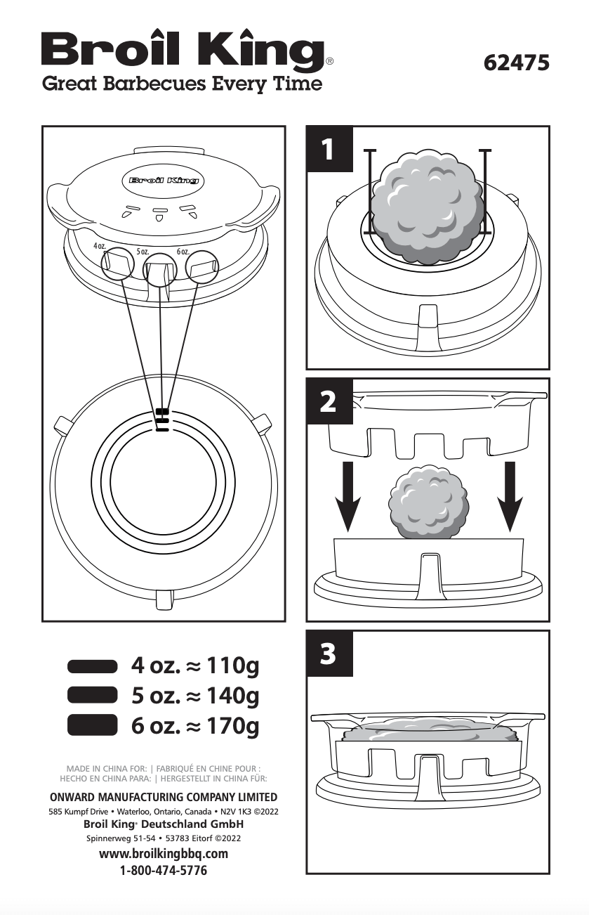 Broil King® Deluxe Burger Press