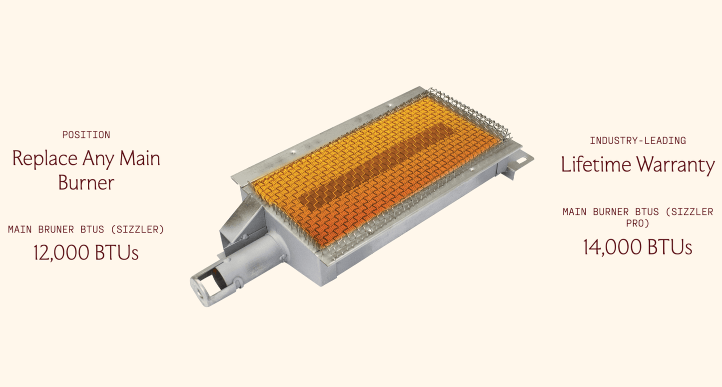 SUMMERSET™ Drop-In Infrared Sear Burner for Sizzler Grills