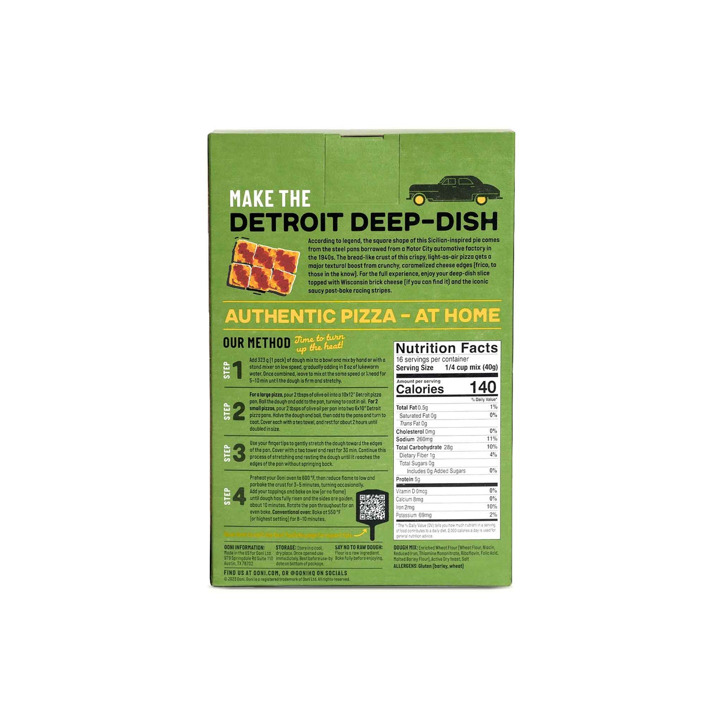 Ooni™ Detroit-Style Dough Mix — 22.8oz Box (UU-F0008C)