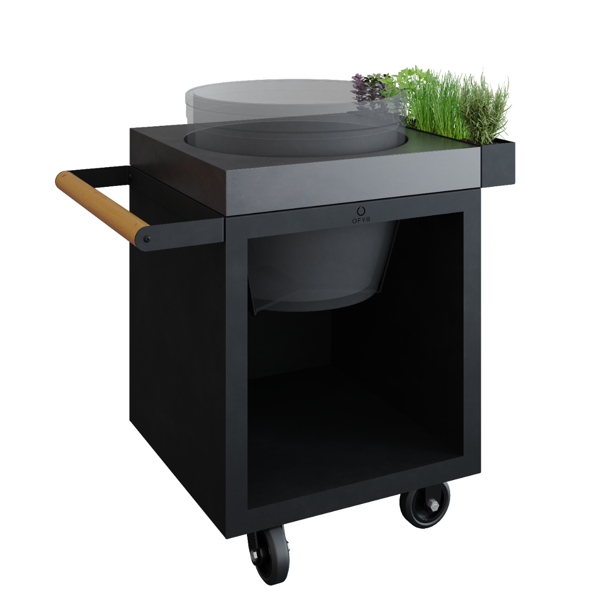 OFYR® Kamado Table 65 PRO Concrete TB - 2 Color Options