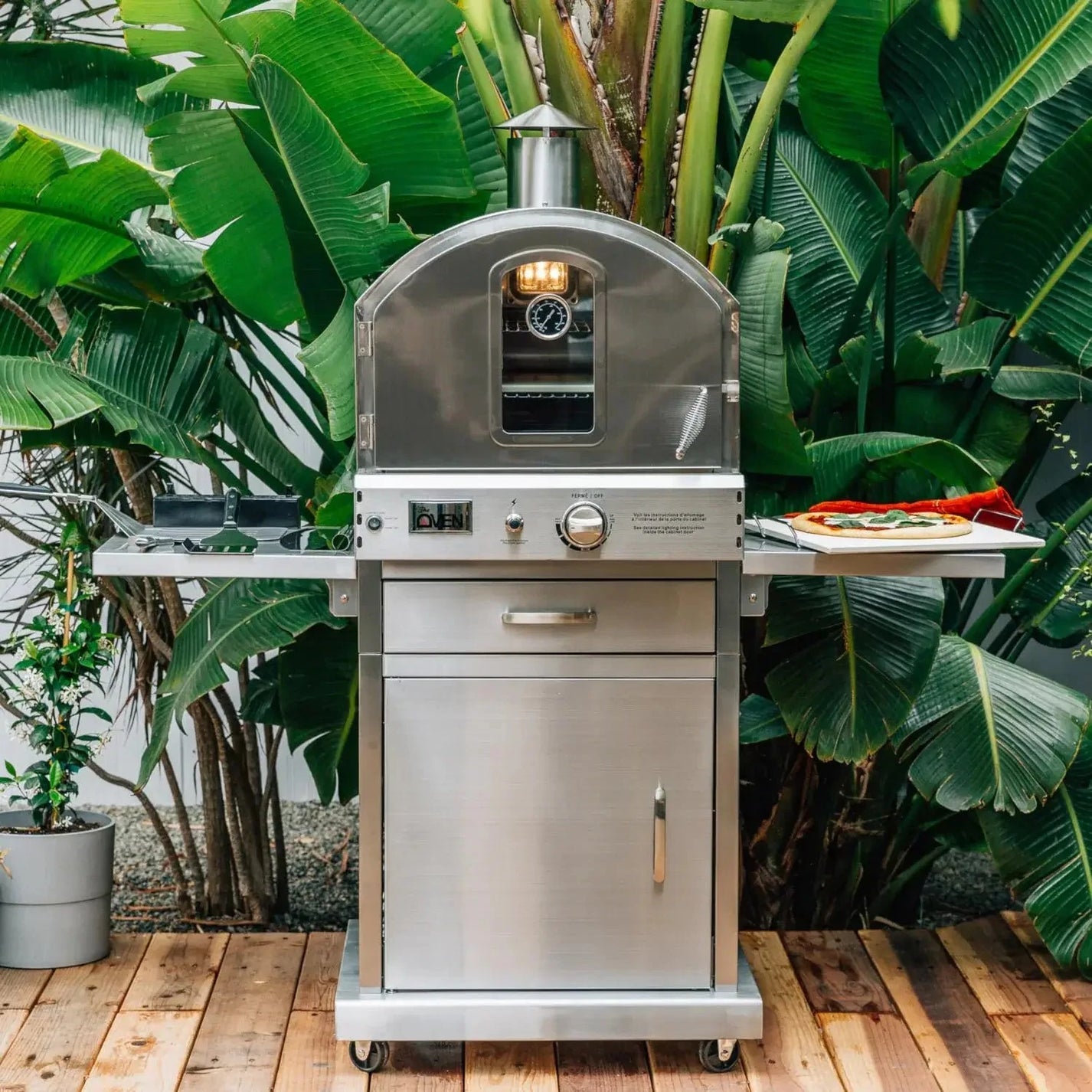 SUMMERSET™ Deluxe Freestanding Cover for Pizza Ovens