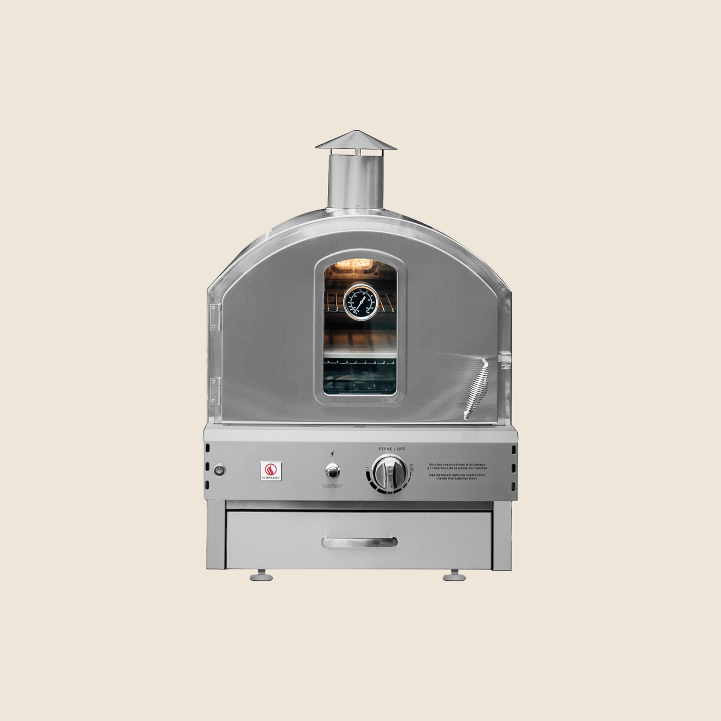 SUMMERSET™ Outdoor Countertop/Built-In Gas Pizza Oven [NG or LP]