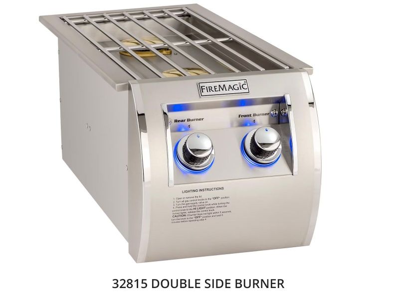 Fire Magic® L-Shaped GFRC Prefab BBQ Island System w/ Fridge Cutout [CLOSEOUT SALE]
