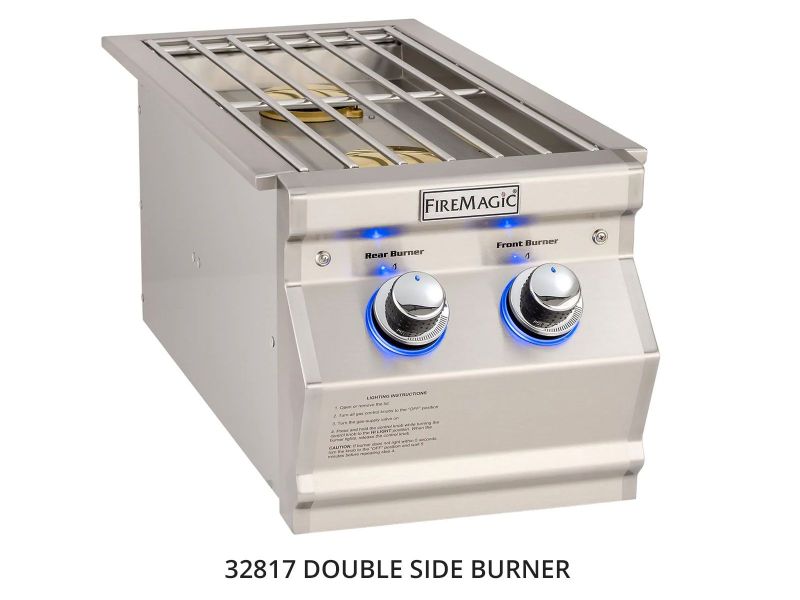 Fire Magic® L-Shaped GFRC Prefab BBQ Island System w/ Fridge Cutout [CLOSEOUT SALE]