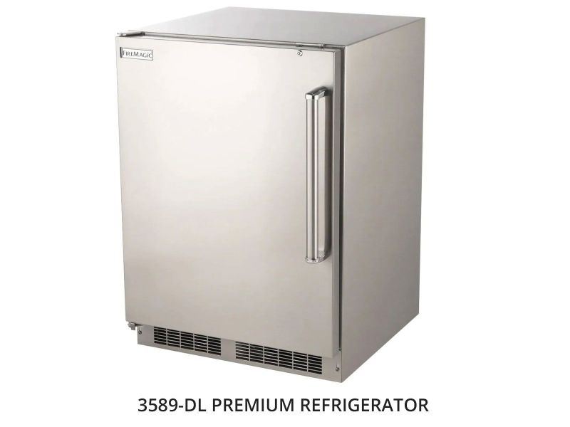Fire Magic® L-Shaped GFRC Prefab BBQ Island System w/ Fridge Cutout [CLOSEOUT SALE]