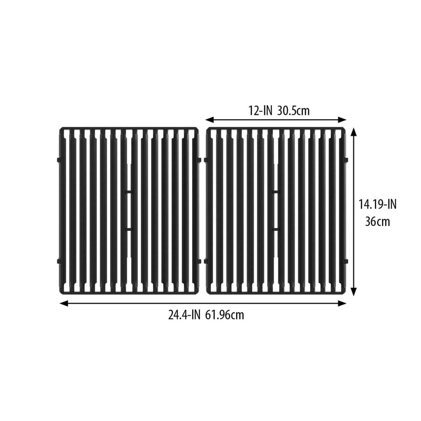 Broil King® Signet™/Crown™ (Prior to 2006) Cast Iron Cooking Grid [2 pcs]