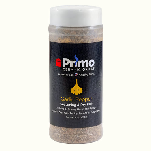 Primo® Garlic Pepper BBQ Seasoning by John Henry (11 oz Bottle) (PG00504) — Main Image with transparent background