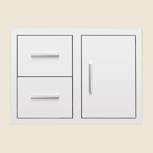 SUMMERSET™ 30″ 2-Drawer and Access Door Combo with Hidden Hinge