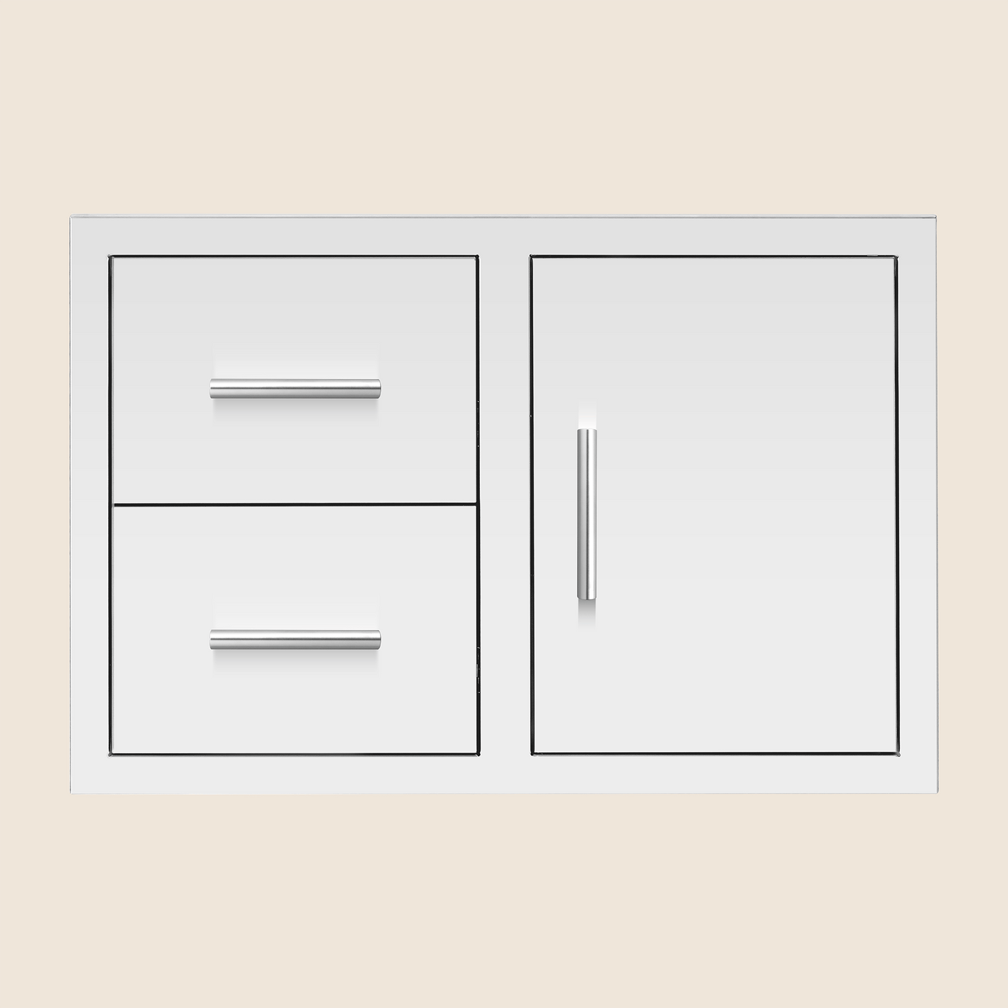 SUMMERSET™ 33″ 2-Drawer and Access Door Combo with Masonry Frame