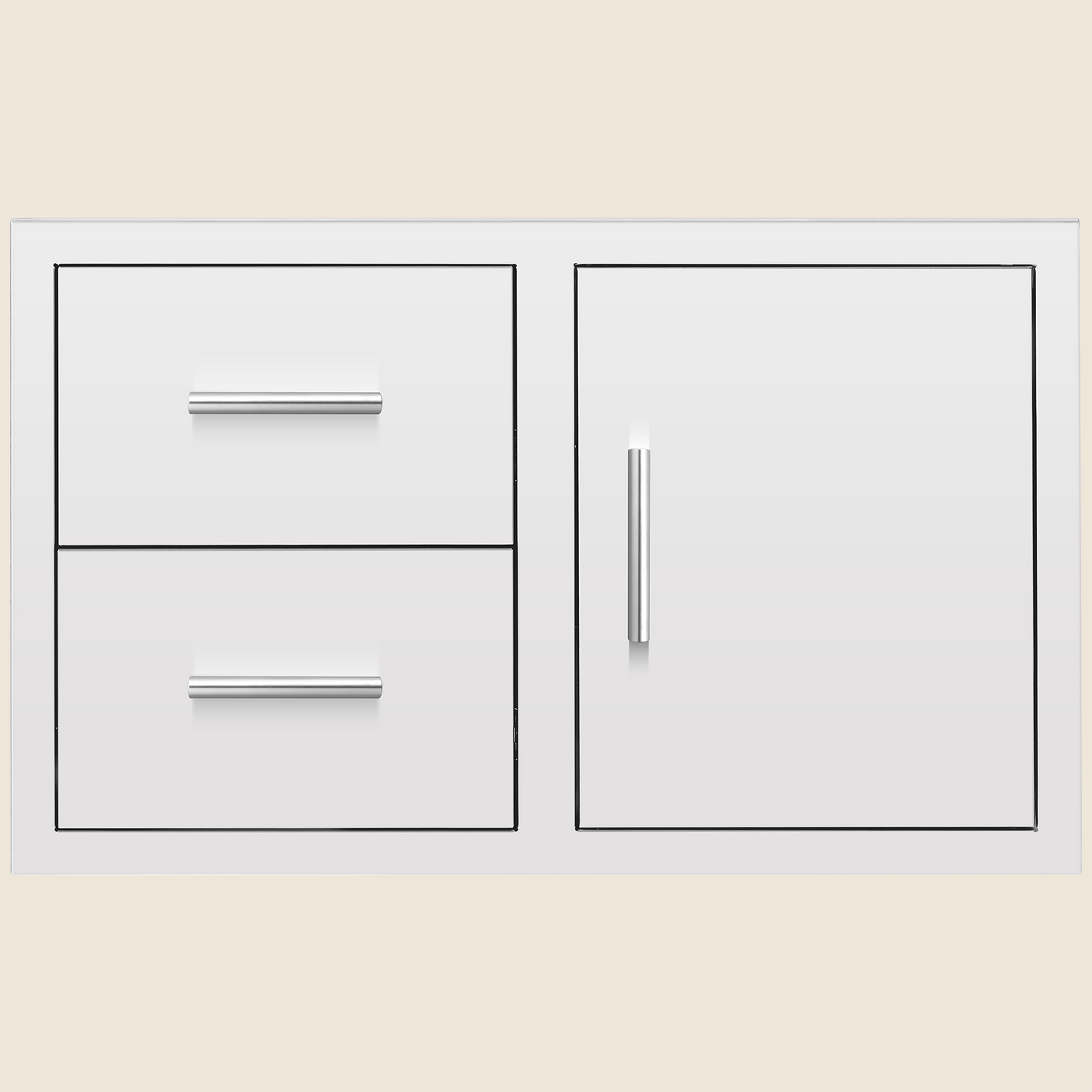 SUMMERSET™ 36″ 2-Drawer and Access Door Combo with Hidden Hinge