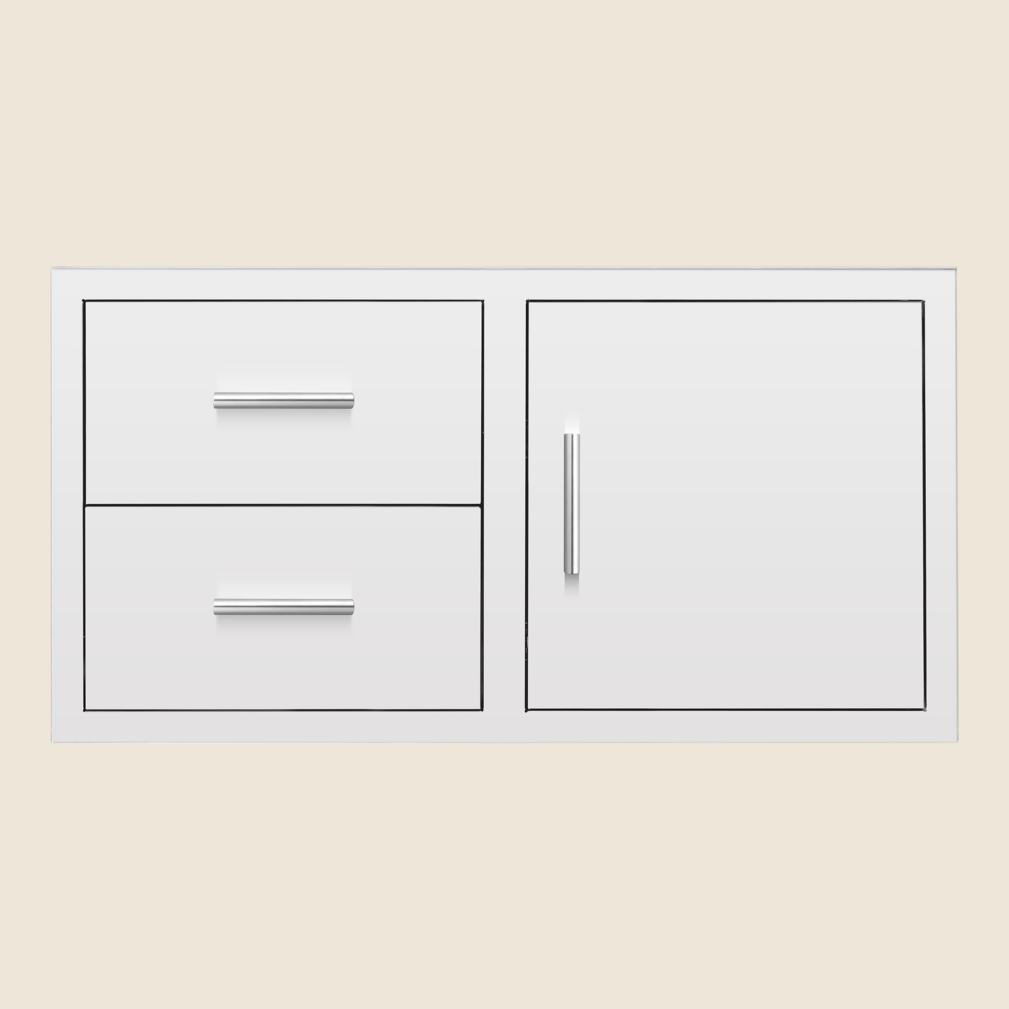 SUMMERSET™ 42″ 2-Drawer and Access Door Combo with Hidden Hinge