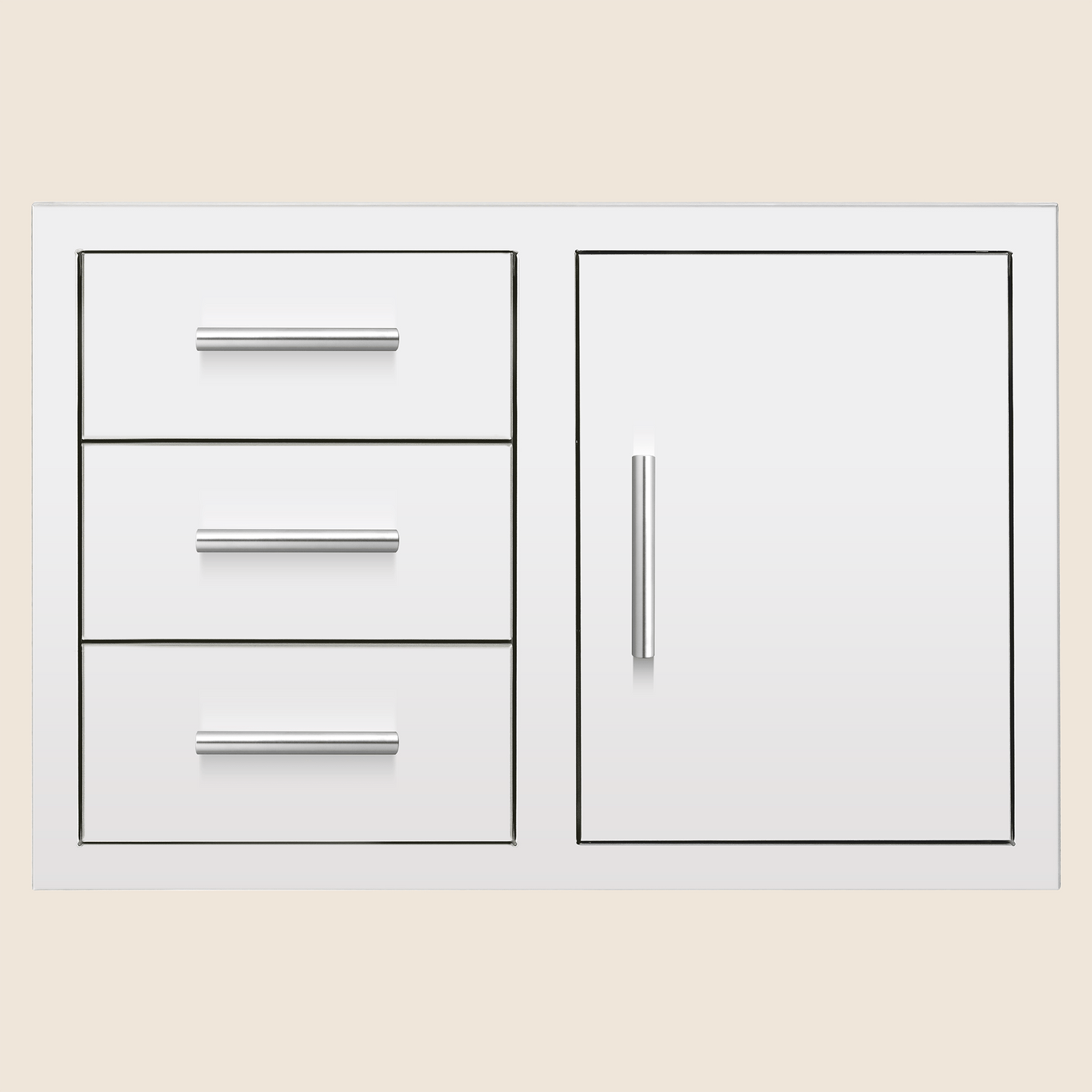 SUMMERSET™ 33″ 3-Drawer and Access Door Combo with Hidden Hinge