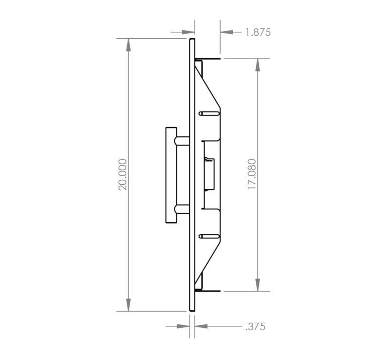 SUMMERSET™ 22″ x 20″ Horizontal Access Door with Hidden Hinge [Reversible]
