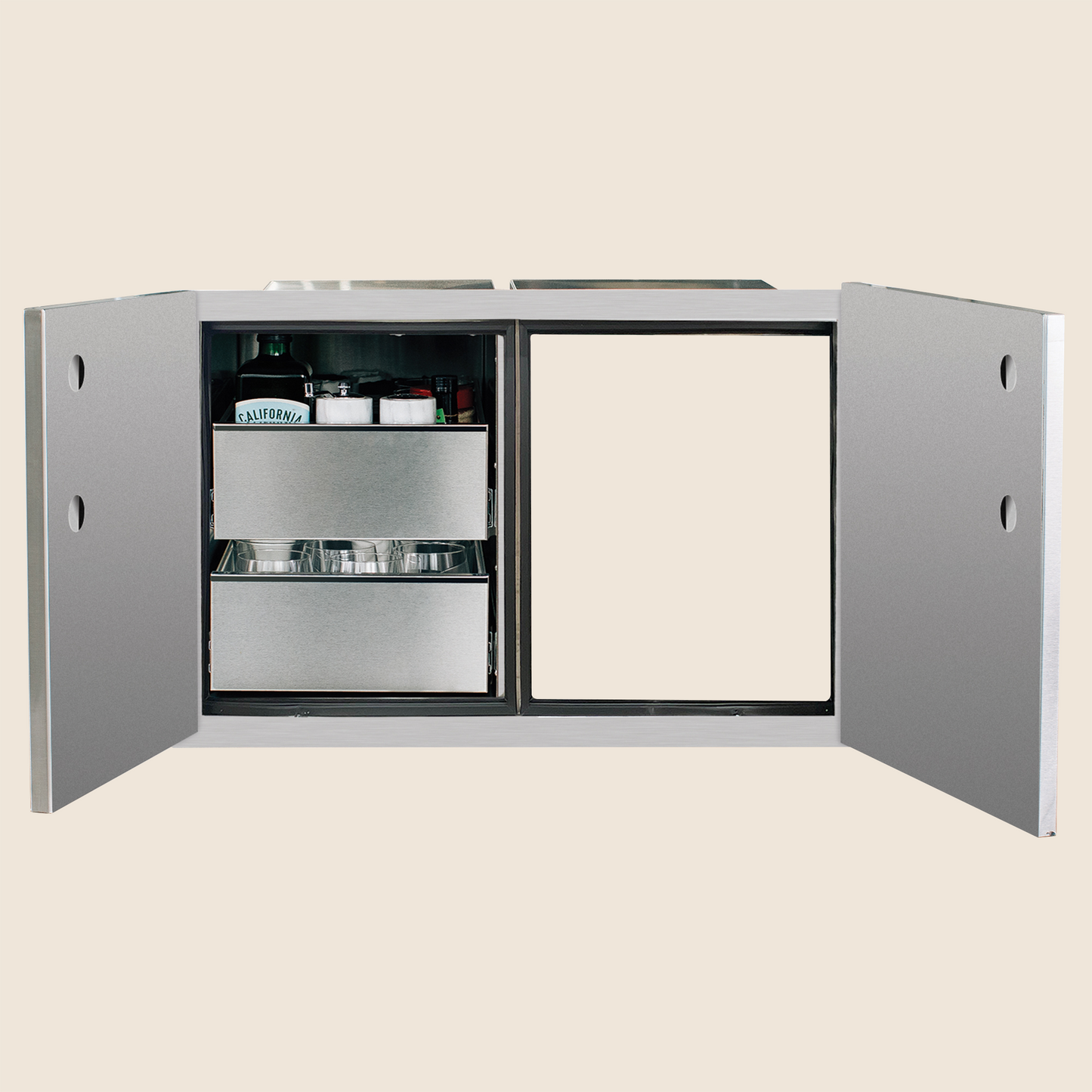 SUMMERSET™ 36" 2-Drawer Dry Storage Pantry & Access Door Combo