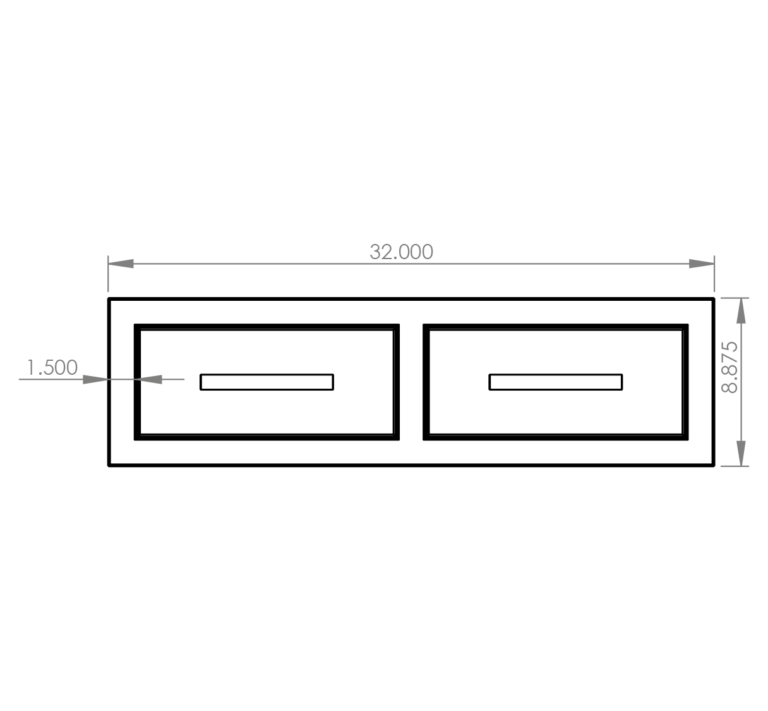 SUMMERSET™ 32″ Double Horizontal Drawer