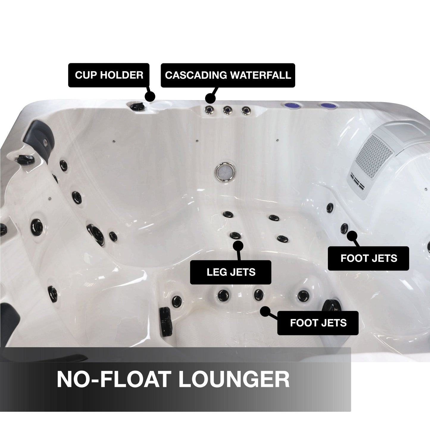 Erie 6-Person 46-Jet Hot Tub [KH-10104]