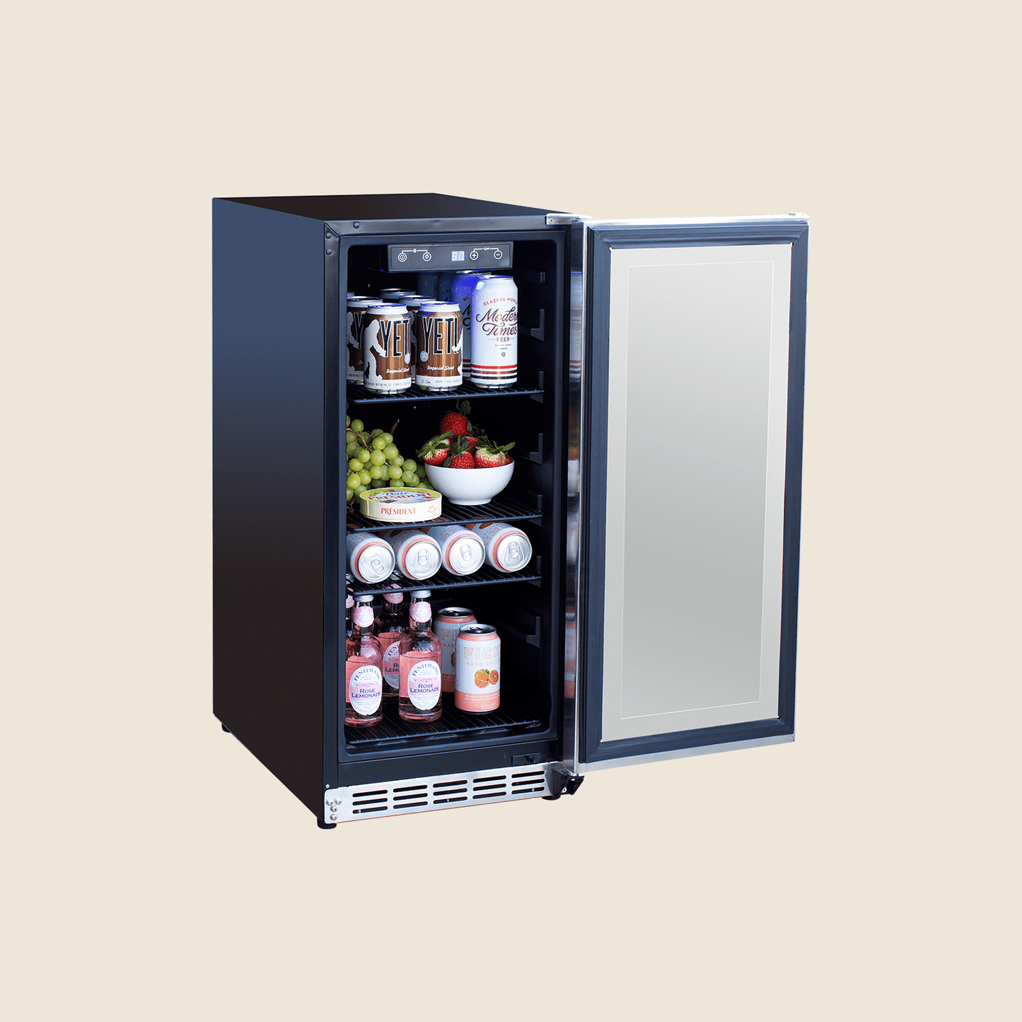SUMMERSET™ 15″ 3.2 Cu. Ft. Outdoor Refrigerator with Glass Door