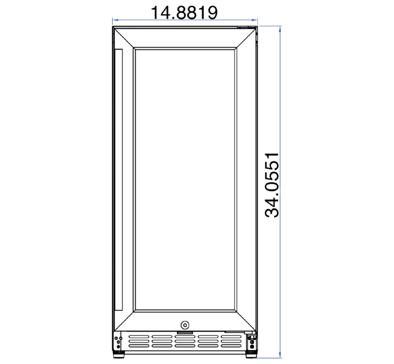 SUMMERSET™ 15″ 3.2 Cu. Ft. Outdoor Refrigerator with Glass Door