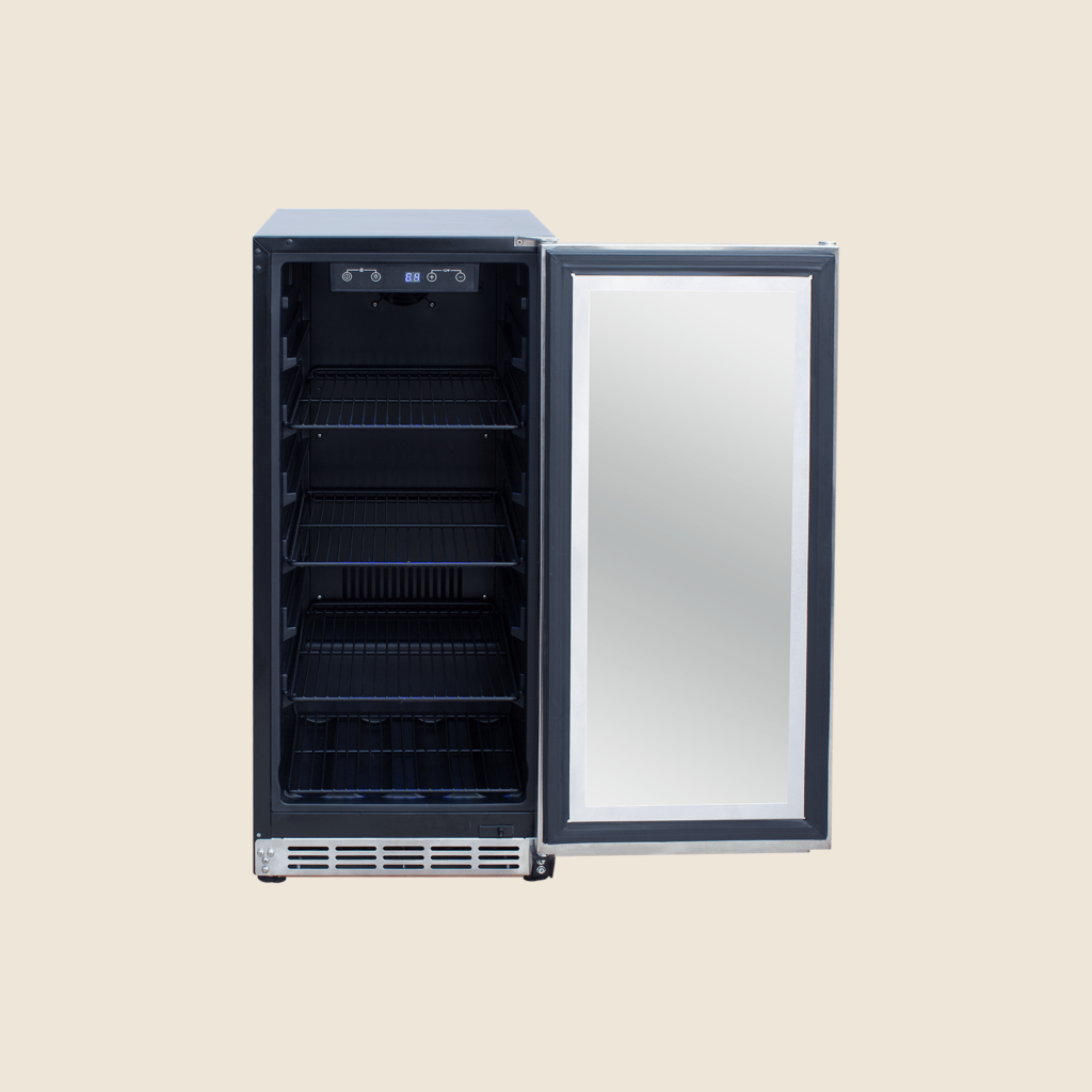 SUMMERSET™ 15″ 3.2 Cu. Ft. Outdoor Refrigerator with Glass Door