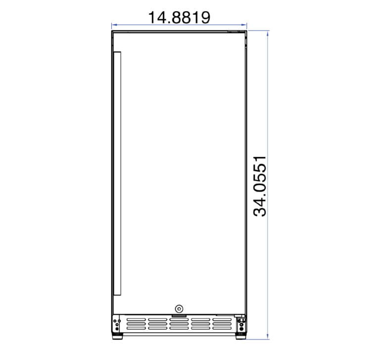 SUMMERSET™ 15″ 3.2 Cu. Ft. Outdoor Refrigerator with Stainless Steel Door & Handle