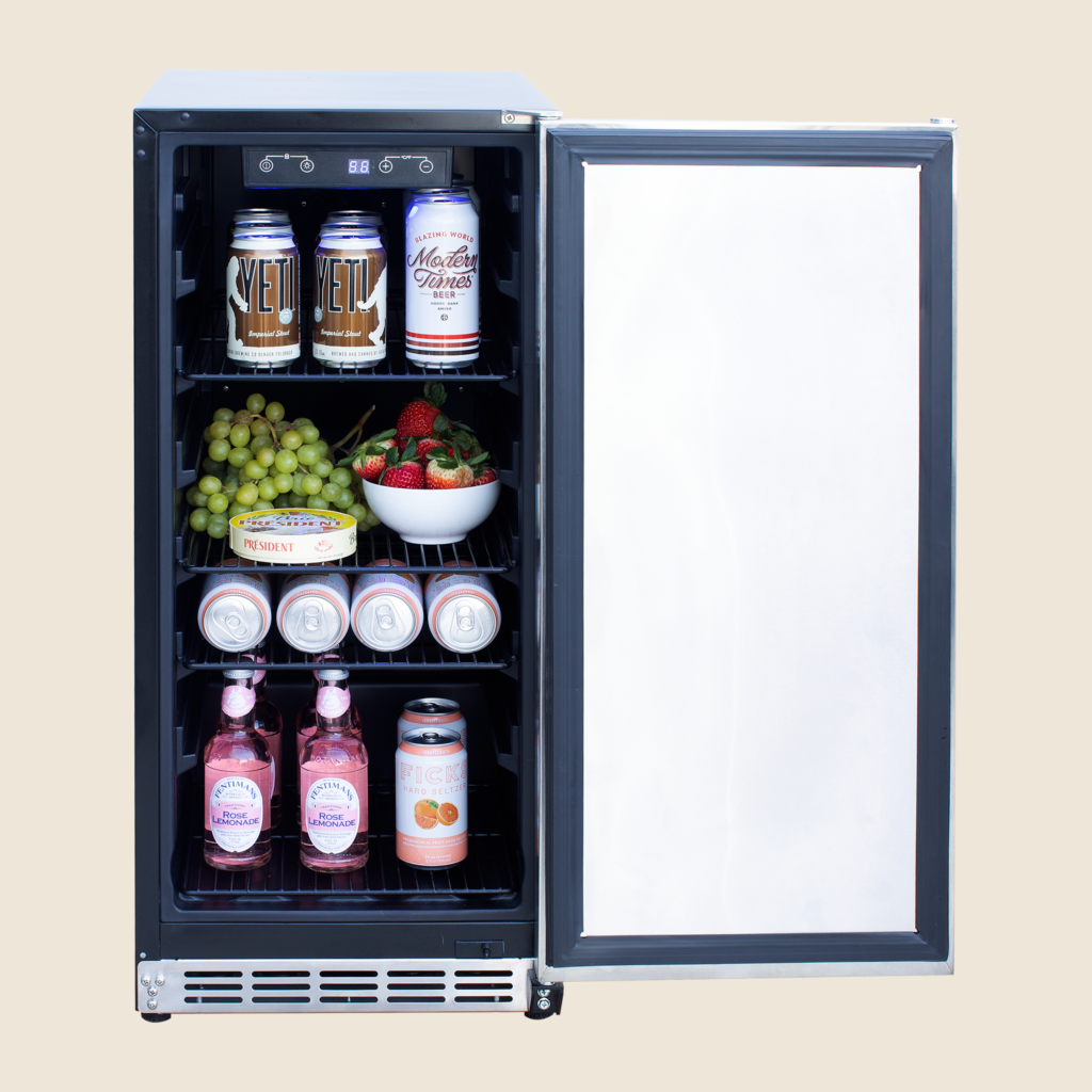 SUMMERSET™ 15″ 3.2 Cu. Ft. Outdoor Refrigerator with Stainless Steel Door & Handle