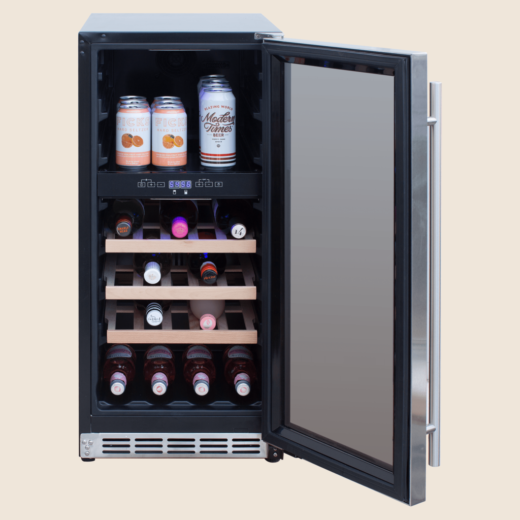SUMMERSET™ 15″ 3.2 Cu. Ft. Outdoor Dual-Zone Wine Cooler