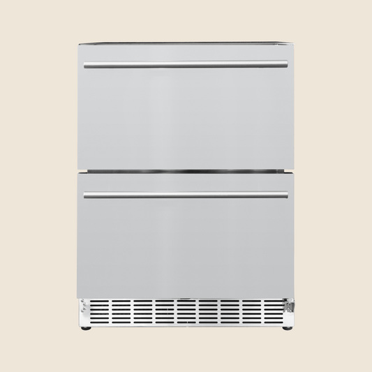 SUMMERSET™ 24″ 5 Cu. Ft. Deluxe 2-Drawer Outdoor Refrigerator