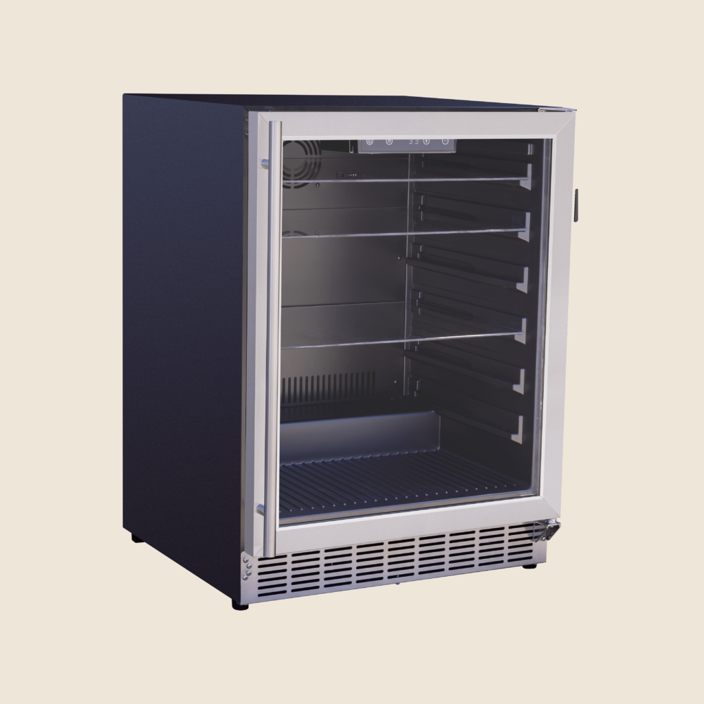 SUMMERSET™ 24″ 5 Cu. Ft. Outdoor Refrigerator with Glass Door and Shelves