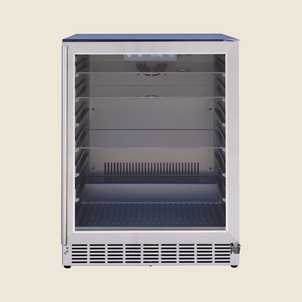 SUMMERSET™ 24″ 5 Cu. Ft. Outdoor Refrigerator with Glass Door and Shelves