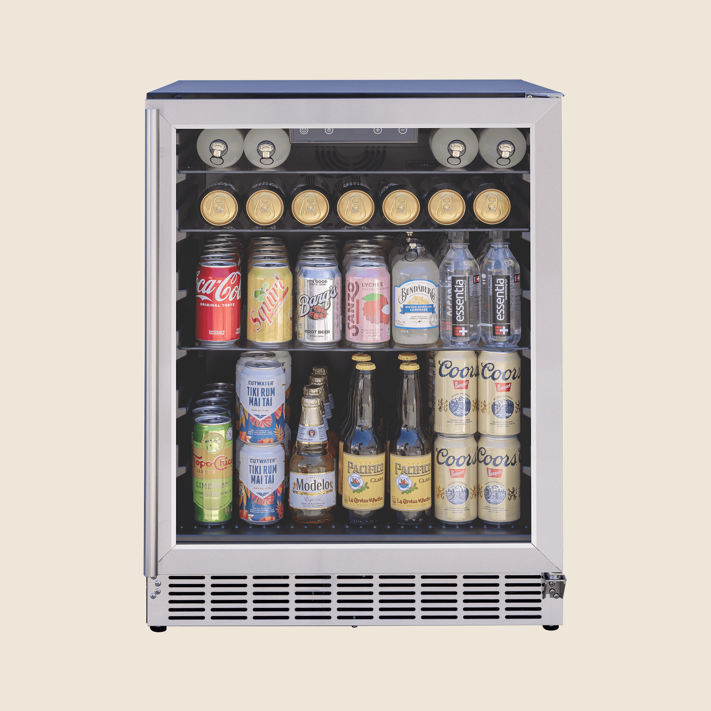 SUMMERSET™ 24″ 5 Cu. Ft. Outdoor Refrigerator with Glass Door and Shelves