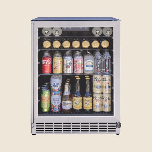SUMMERSET™ 24″ 5 Cu. Ft. Outdoor Refrigerator with Glass Door and Shelves