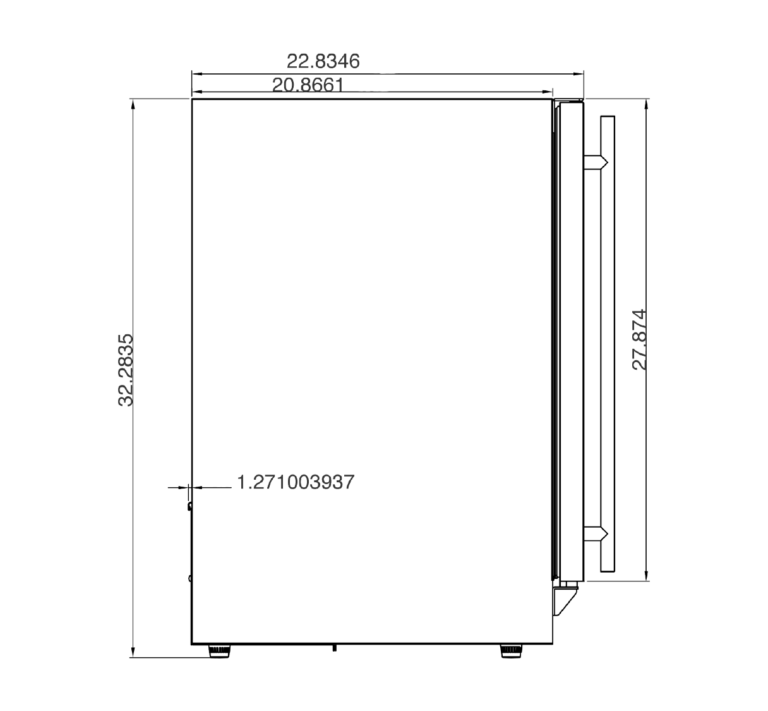 SUMMERSET™ 24″ 5 Cu. Ft. Outdoor Refrigerator with Glass Door and Shelves