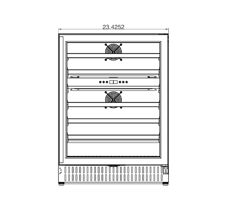 SUMMERSET™ 24″ 5.3 Cu. Ft. Outdoor Dual-Zone Wine Cooler