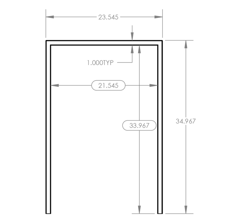 SUMMERSET™ Trim Kit for 22″ Outdoor Refrigerators