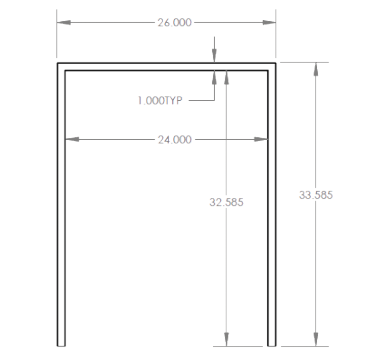 SUMMERSET™ Trim Kit for 24″ Outdoor Refrigerators & Wine Coolers