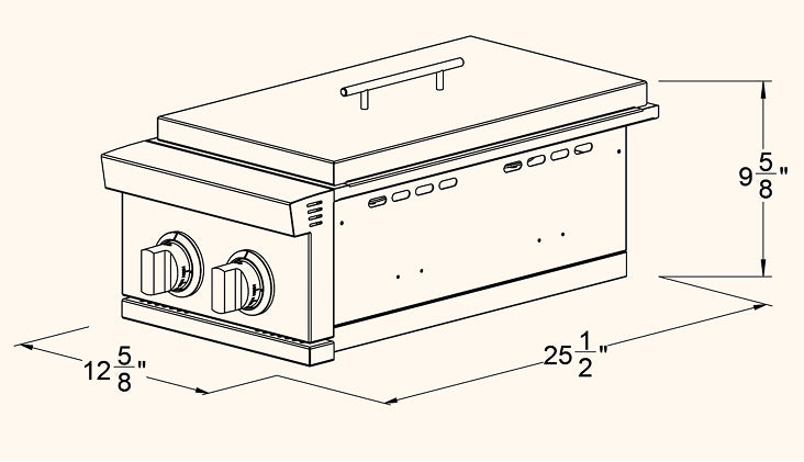 SUMMERSET™ Built-In Double Side Burner [2 Fuel Types]