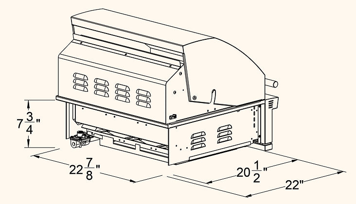 SUMMERSET™ Sizzler 25" Built-In Grill [2 Fuel Types]