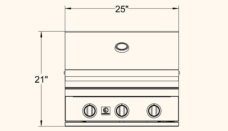 SUMMERSET™ Sizzler 25" Built-In Grill [2 Fuel Types]