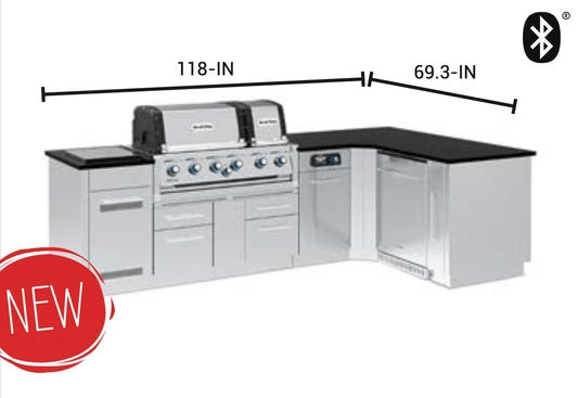 Broil King® Imperial™ QS690iG Island Grill (Right Corner with Fridge)