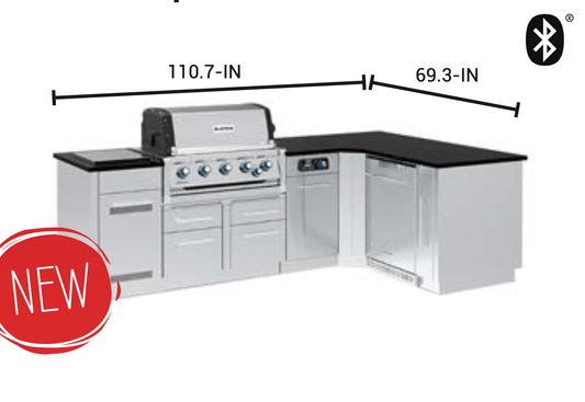 Broil King® Imperial™ QS590iG Island Grill (Right Corner with Fridge)