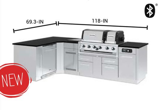 Broil King® Imperial™ QS690iJ Island Grill (Left Corner with Fridge)
