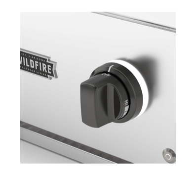 Wildfire Chrome Black Designer Finish Knob & Base