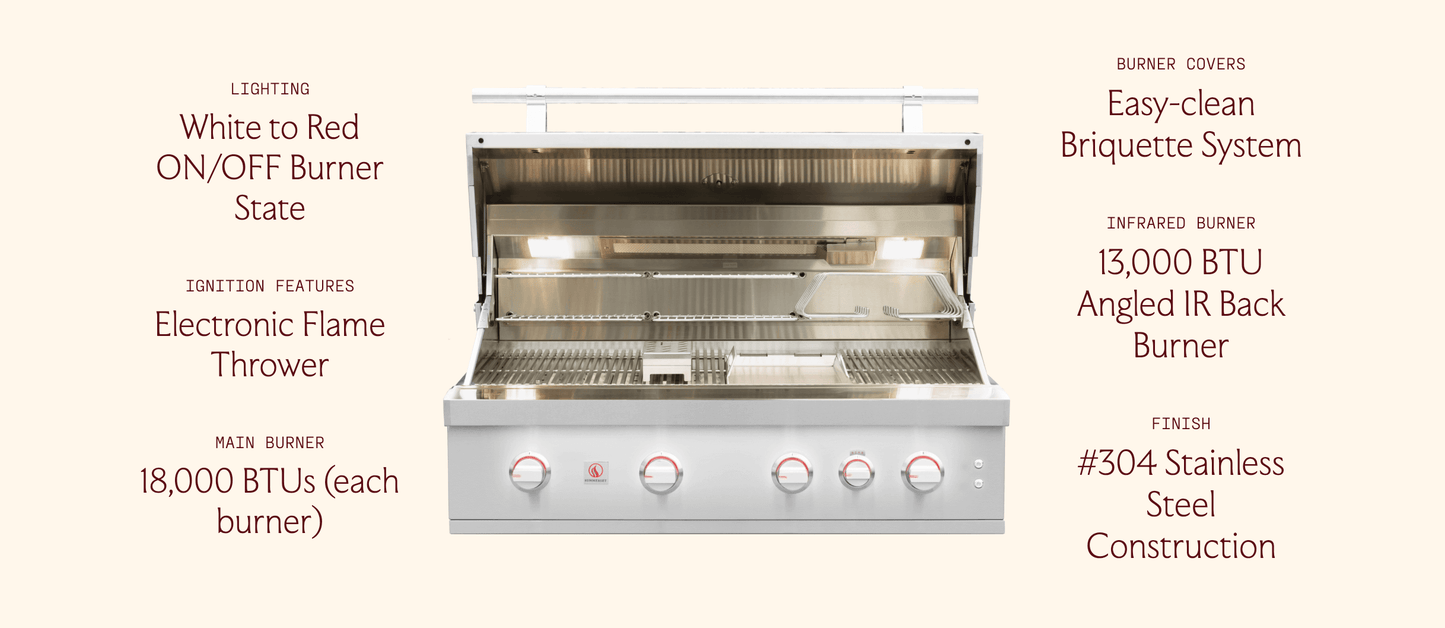 SUMMERSET™ Quest 42" Built-In Grill [2 Fuel Types]