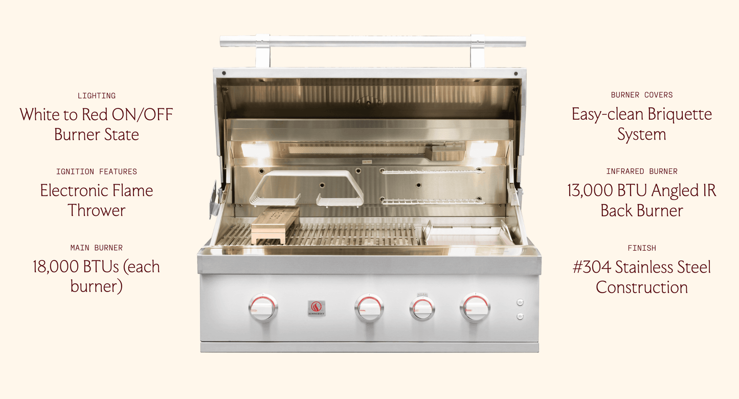 SUMMERSET™ Quest 36" Built-In Grill [2 Fuel Types]