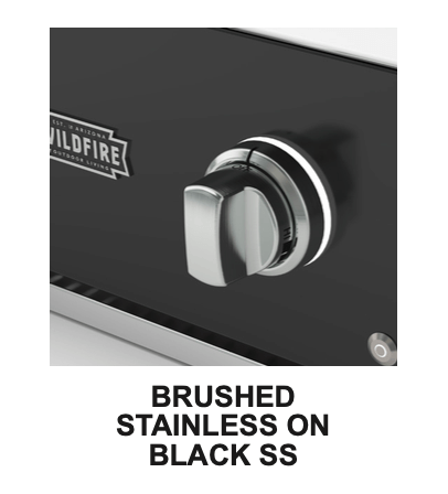 Wildfire Brushed Stainless Designer Finish Knob & Base