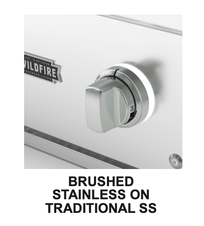 Wildfire Brushed Stainless Designer Finish Knob & Base
