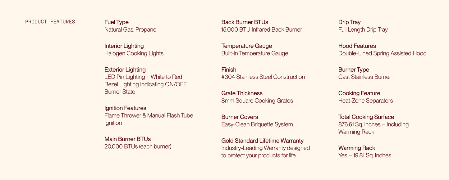 SUMMERSET™ TRL Pro 40" Built-In Grill [2 Fuel Types]