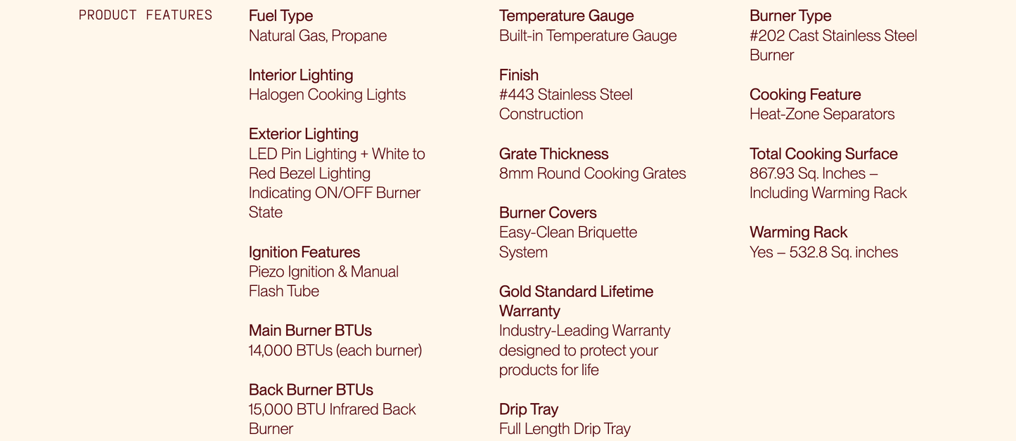 SUMMERSET™ Sizzler Pro 40" Built-In Grill [2 Fuel Types]