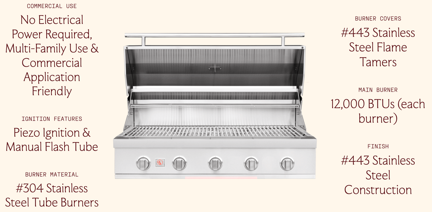 SUMMERSET™ Sizzler 40" Built-In Grill [2 Fuel Types]