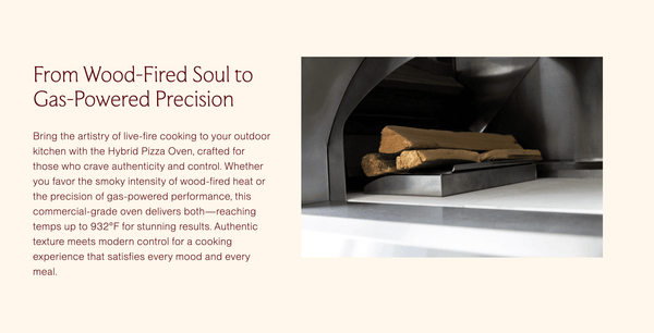 SUMMERSET™ Outdoor Countertop/Built-In Hybrid Pizza Oven [NG or LP]